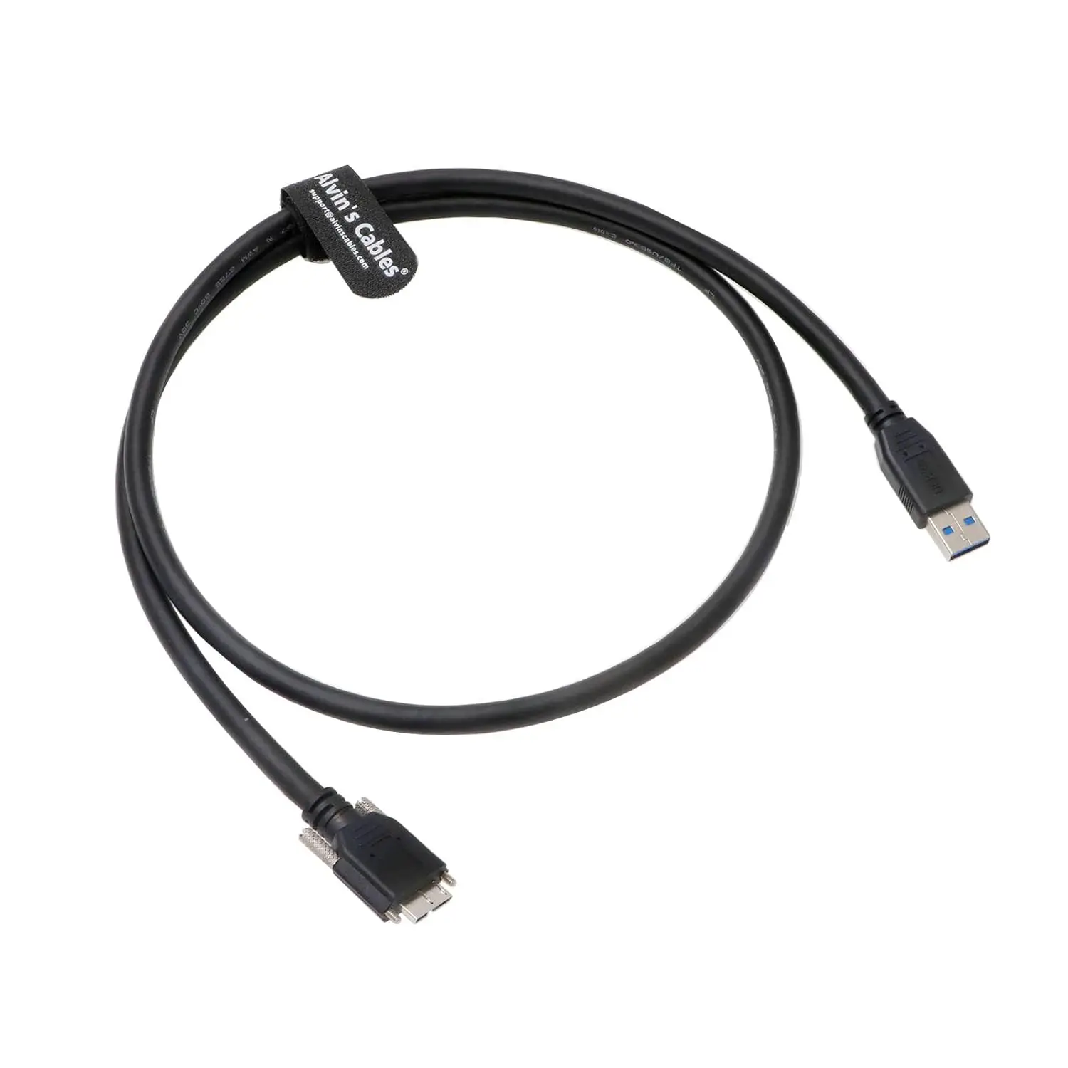 

Кабели Alvin USB 3.0 Кабель для передачи данных USB-A — Micro-B для камеры Basler ACE Запирающие винты Micro-B для экранированного кабеля типа A
