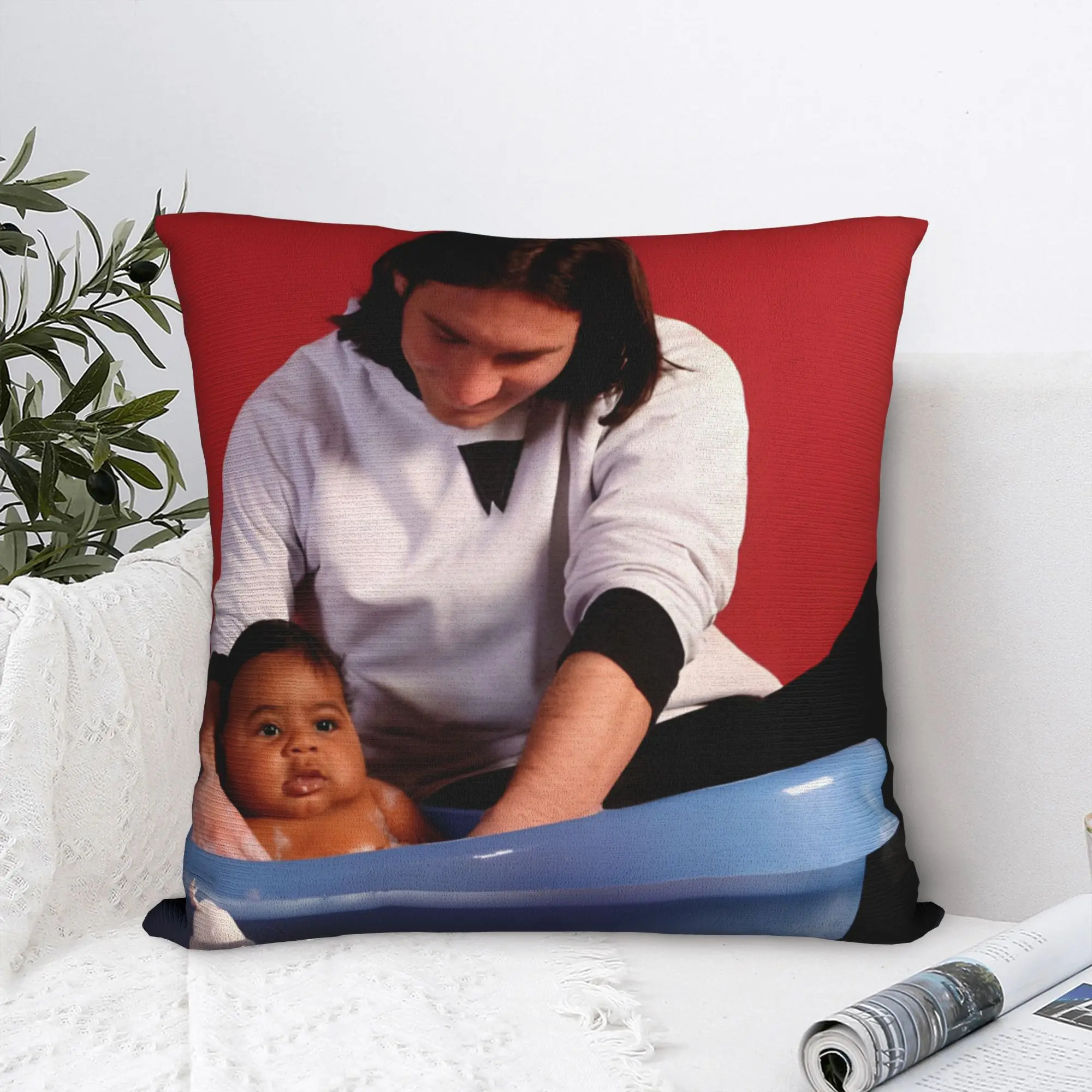 Lamines Yamals Bathing Meme Soccer Square Pillowcases Polyester Home  Cushion Cover Cute Decorative Pillowcase 45*45