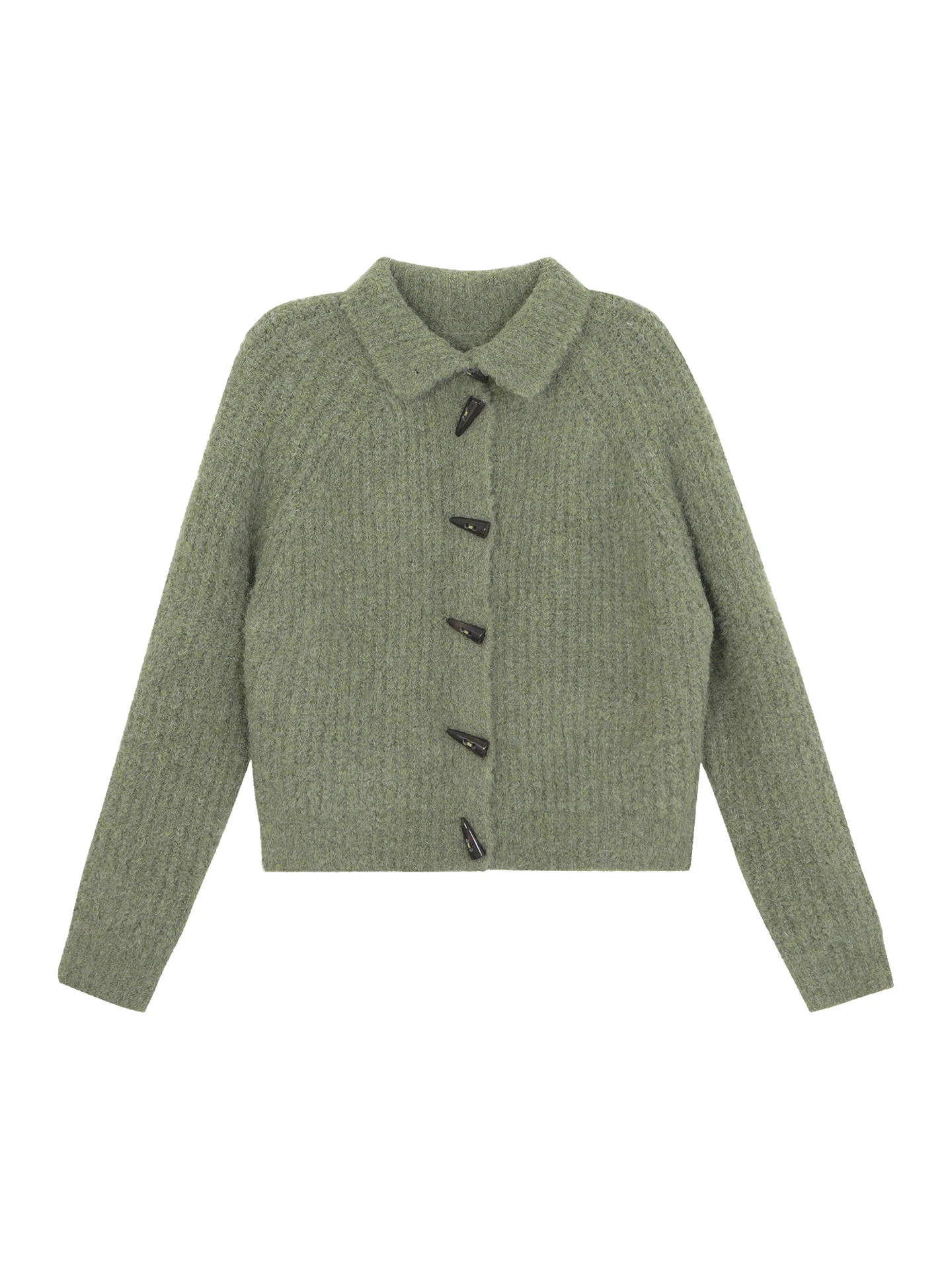 ein gestrickte offene Strickjacke für Damen, lockerer Pullover mit Knöpfen, Oberbekleidung, Winter, Faion, gerade Röhre, lang, Sve, rund, Ne