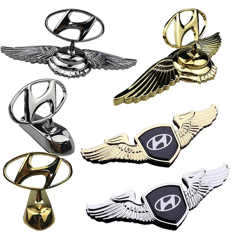 Emblemas Adesivos para Capô Frontal de Carro para Hyundai Tucson Lafesta IX35 I20 I30 Elantra Mistra Genesis Sonata Azera Tiburon