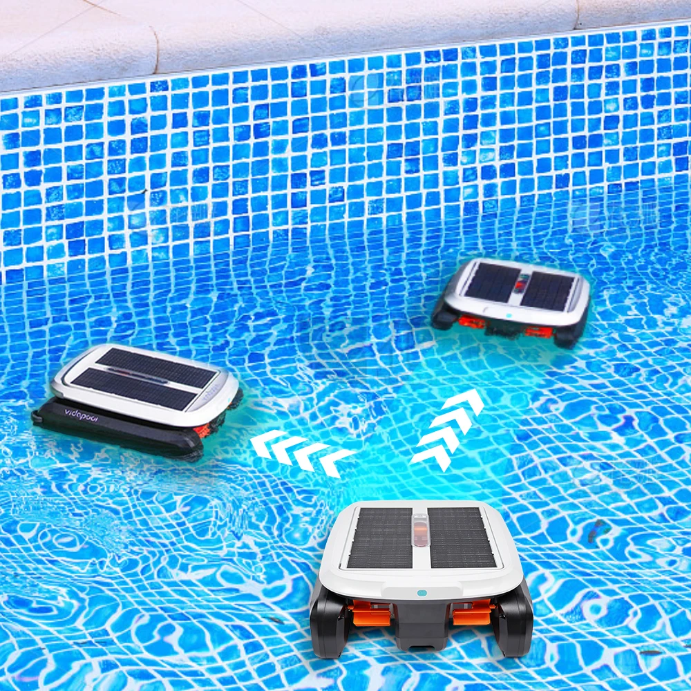 

Автоматический роботизированный очиститель скиммера для бассейна на солнечной энергии. Очиститель поверхности солнечного бассейна.