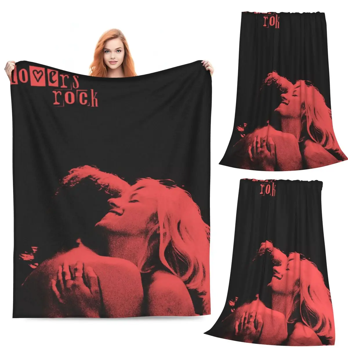 

TV Girl Band Blankets Flannel Sofa Throw Blanket Portable for Home Bedroom Outdoor Throws Bedspread Quilt