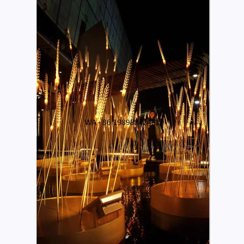 

Decorative Wheat Shape LED Motif Light for Outdoor Garden Hotel Waterproof Luminous IP65