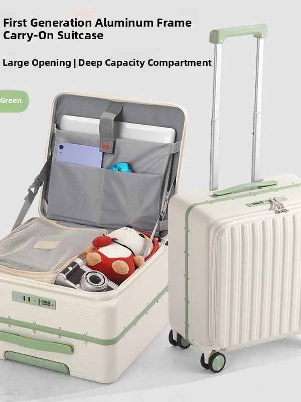 valigia-da-viaggio-leggera-da-18-pollici-per-donna-elegante-in-materiale-pc-abs-con-asta-telescopica-singola-e-serratura-tsa