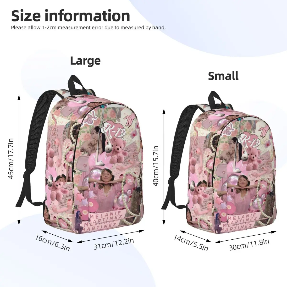 Melanie Martinez K-12 Backpack Sports School Business Melanie Martinez Music Singer Daypack for Men Women College Shoulder Bag