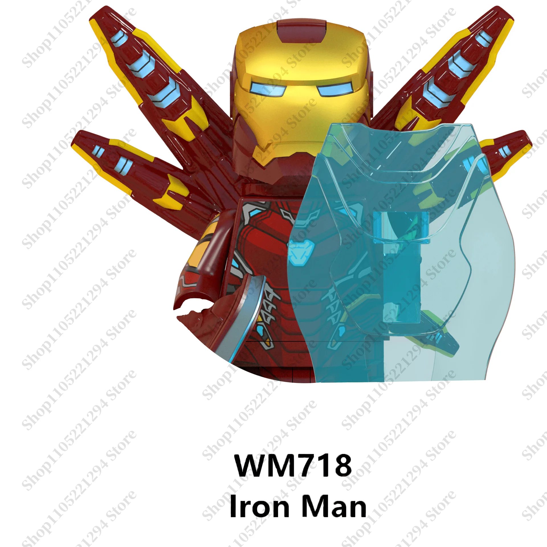 Marvel Spielzeug-Bausteine MINI-Ziegel Wolverine Iron Man Thor Zusammenbaubare 3D-Figuren Spielzeug Geschenke für die Feiertage