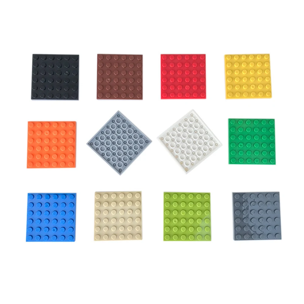 10 pièces Moc 3958 petite plaque de Base créative 6x6 points bricolage blocs de Construction briques assemble Construction jouets cadeaux pour les enfants