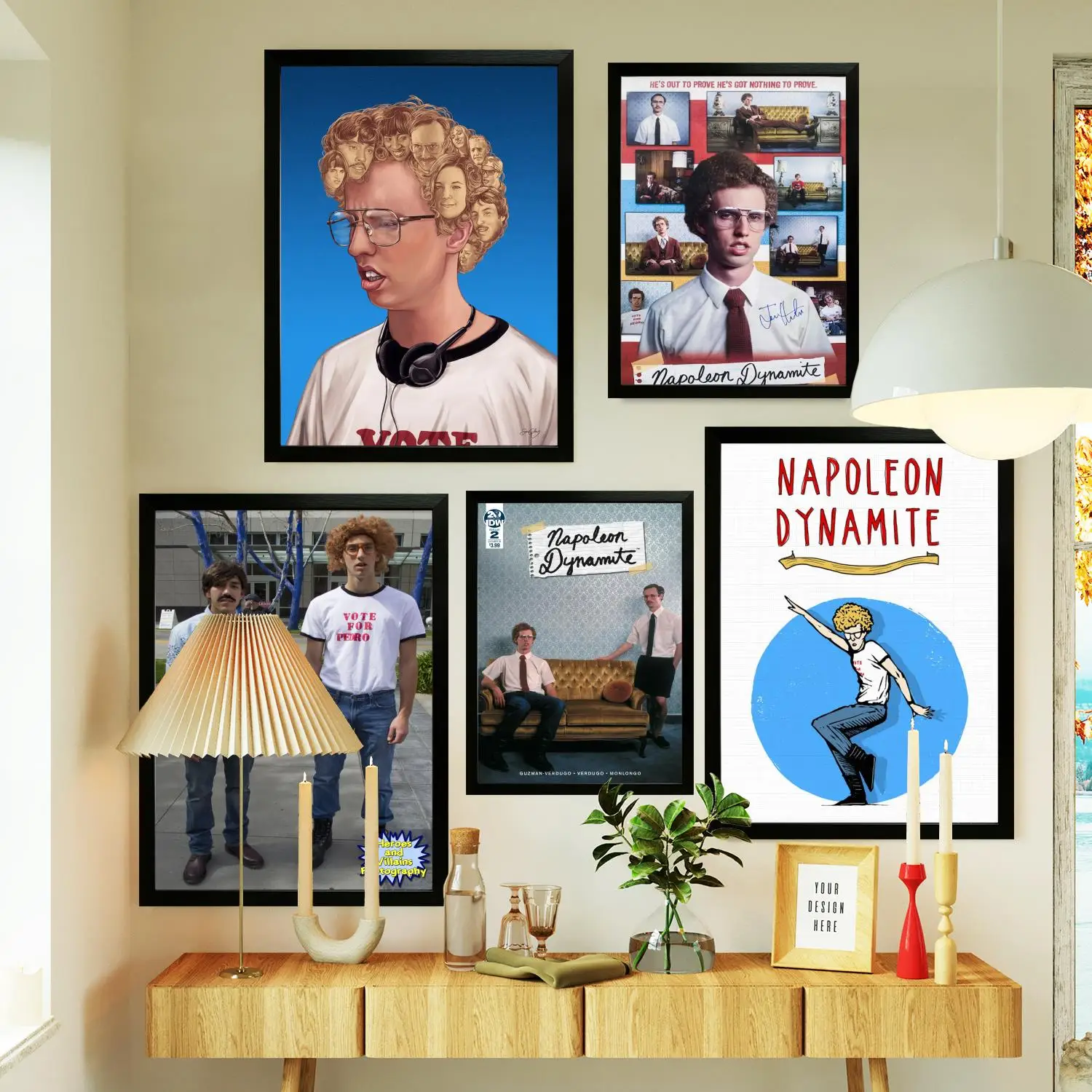 napoleon dynamite Poster Prints Wall Art Canvas Painting Poster For Modern Family Living Room Home Decor