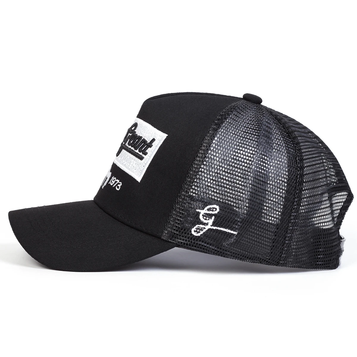 Unisex DESDE 1973 Gorras de red de béisbol con bordado de letras Sombreros casuales ajustables Sombrero de protección solar al aire libre de primavera y verano