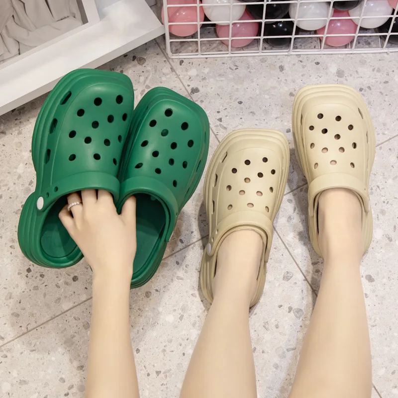 New Non-Slip Summer Women Garden Shoes Fashion Slipper Sandals Thick Bottom Wear-Resistant Size 35-40