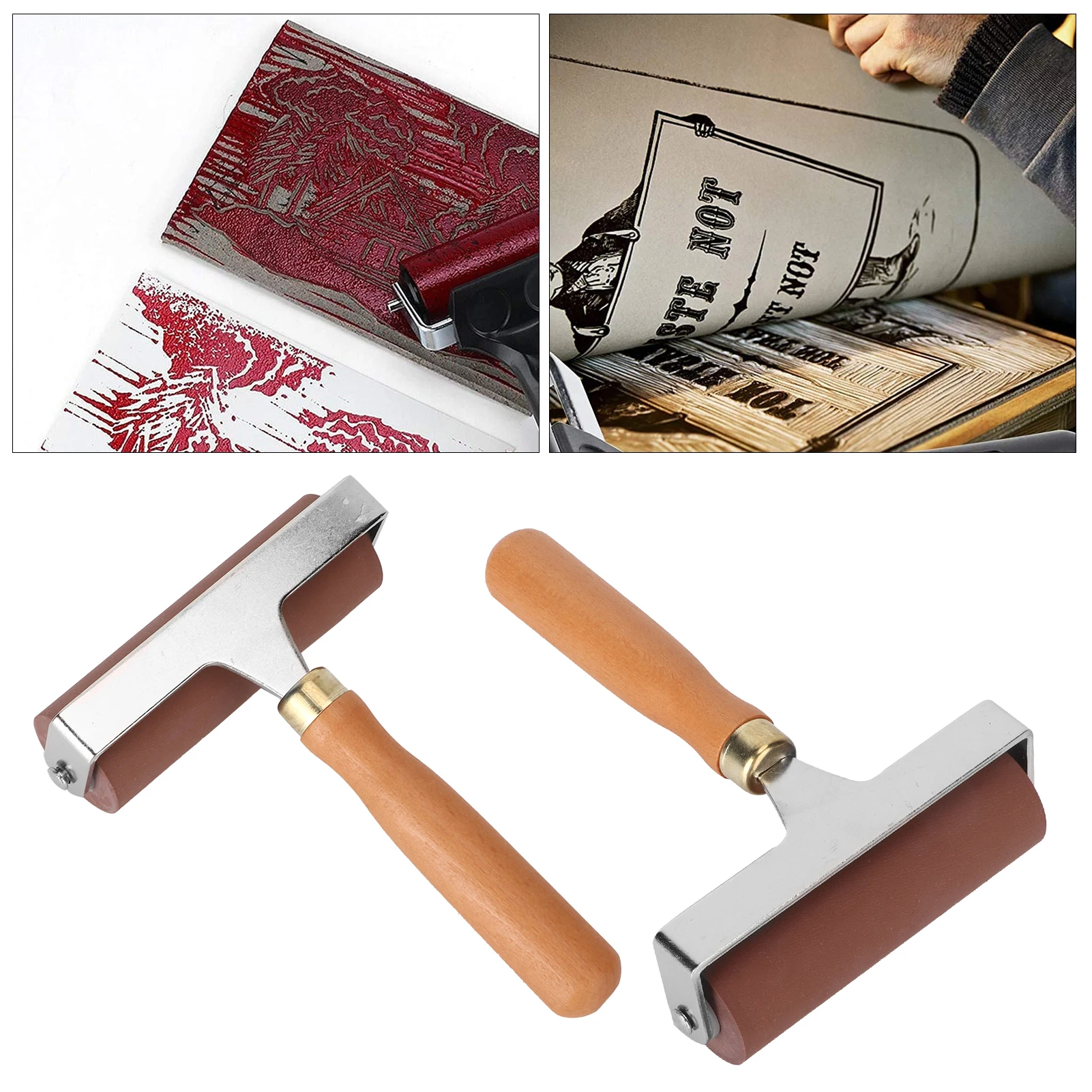 Brayer Rollers Brayer Soft Flexible Sturdy Elastic Rubber Roller for Printmaking Scrapbooks Craft Roller