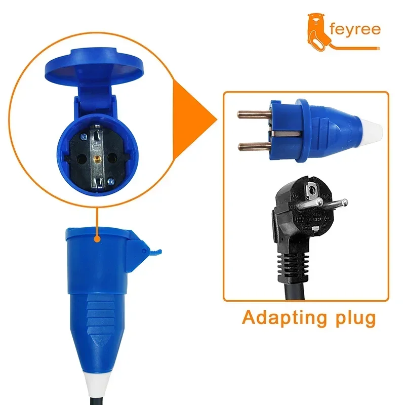 전기 자동차 충전기 타입 2 16A IEC62196-2 충전 케이블, 5M 케이블, 전기 자동차 충전 스테이션, 3.5kw EV 충전기, 1 상