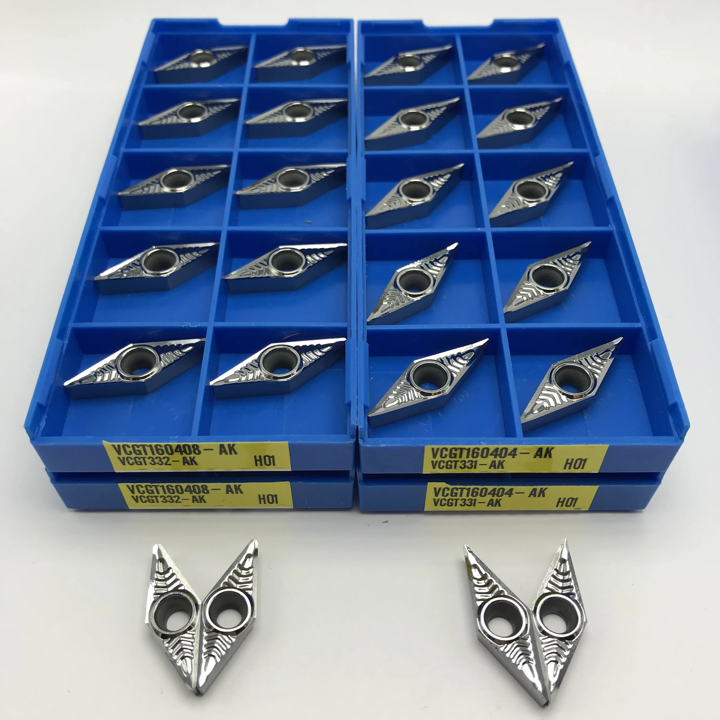 VCGT160404 AK H01 VCGT 160404 Original aluminum insert External turning tool Aluminum lathe tool carbide insert CNC Cutting tool