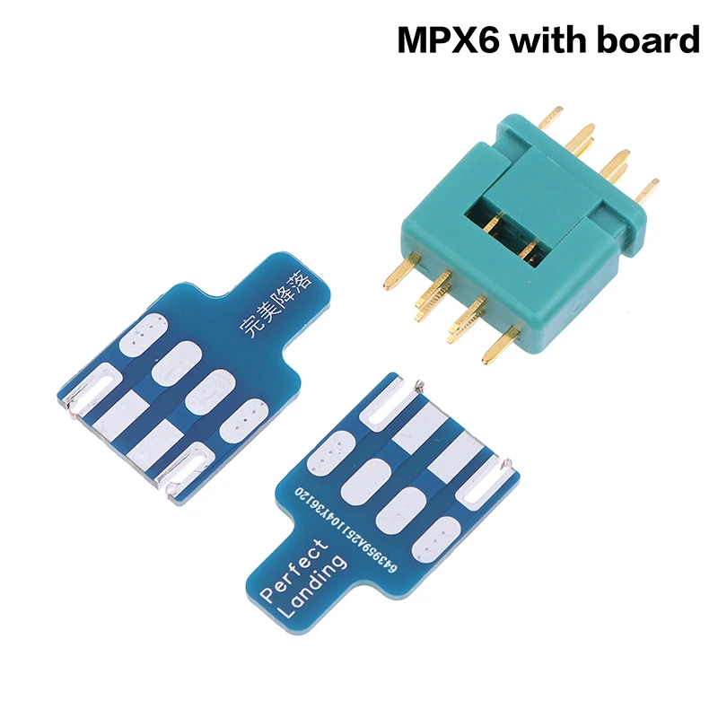 

Комплект разъемов MPX 6/MPX8 с платой для пайки для радиоуправляемых авиамоделей, запчасти для турбин, детали для реактивных двигателей, разъемы VTOL