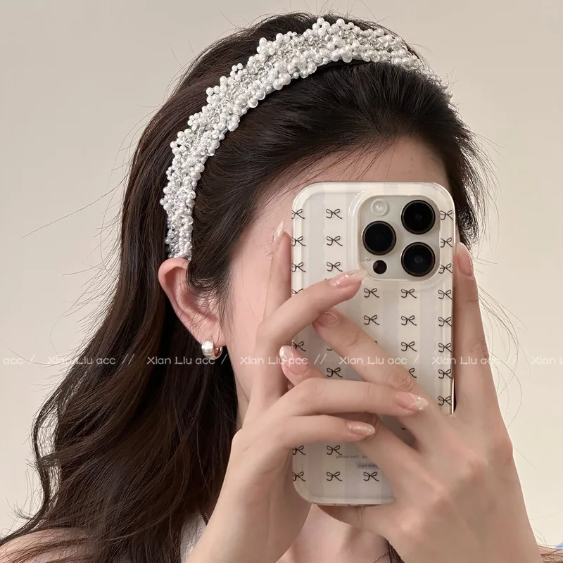 serre-tete-de-mariee-vintage-francais-en-dentelle-et-perles-avec-nœud-floral-en-tissu-leger-pour-robe-de-mariee-photographie-de-voyage-et-coiffure-de-demoiselle-d'honneur