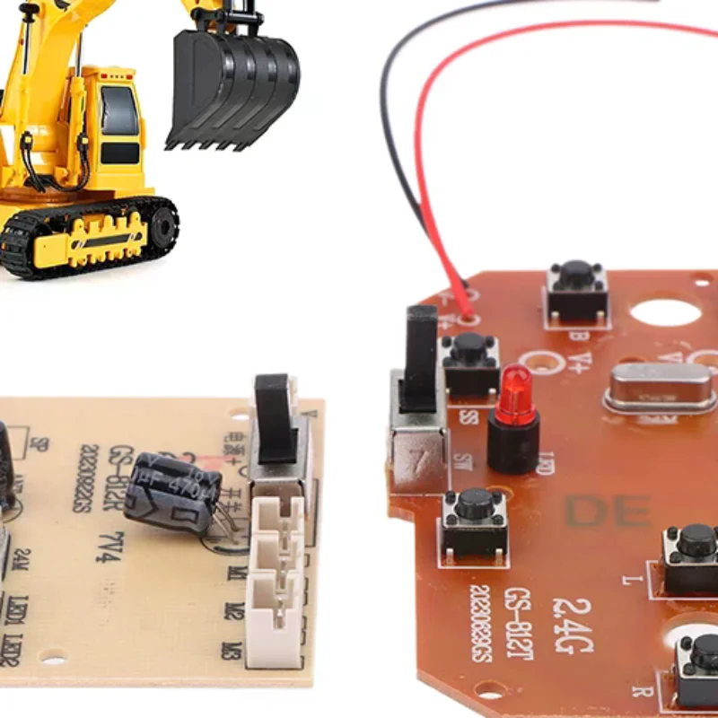 1 Set For RC Car Remote Control Toys Parts 6CH 2.4G Remote Control High Quality 27MHz Circuit PCB Transmitter Receiver Board