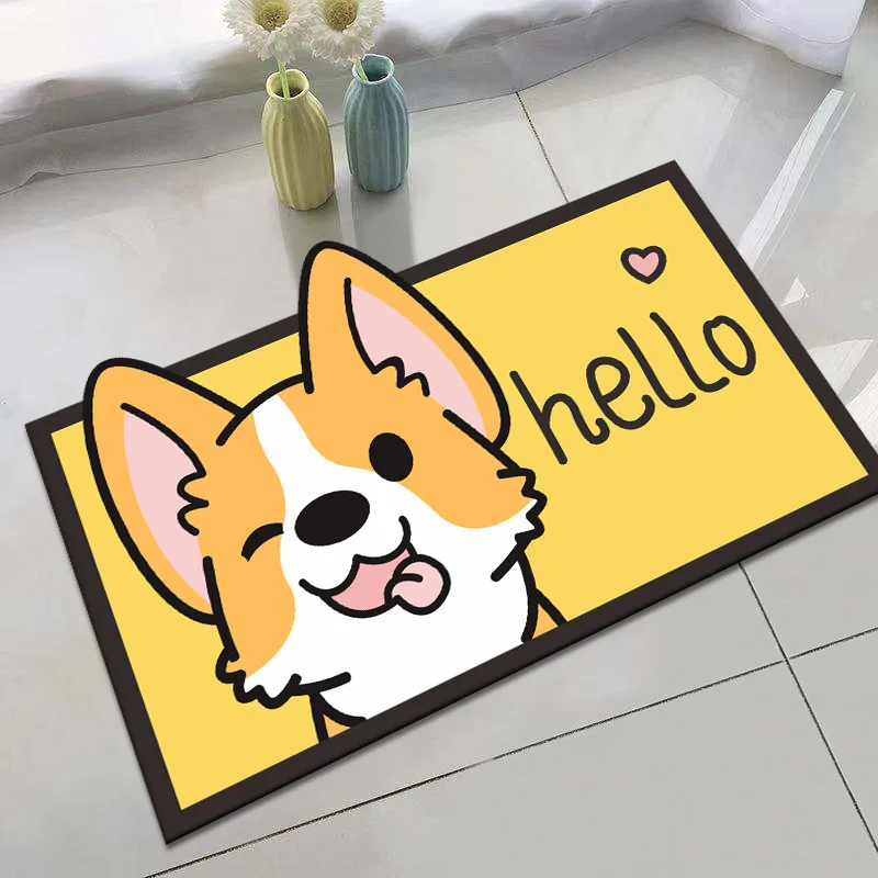VIKAMA Cartoon Alien Animal Silica Clay Rug Home Bathroom/Water Closet Door Floor Absorbent Anti-Slip Foot Pad Home Decoration