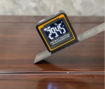 Digital Bluetooth Inclinometer, Mini Pocket Angle Gauge with Slope Measurement