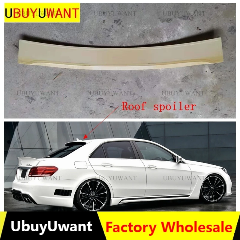 For Mercedes - Benz W212 E320 E260 E300 E63 Spoiler ABS Material Roof  Spoiler For 2008 2009 2010 2011 2012 2013 W212 4 Doors