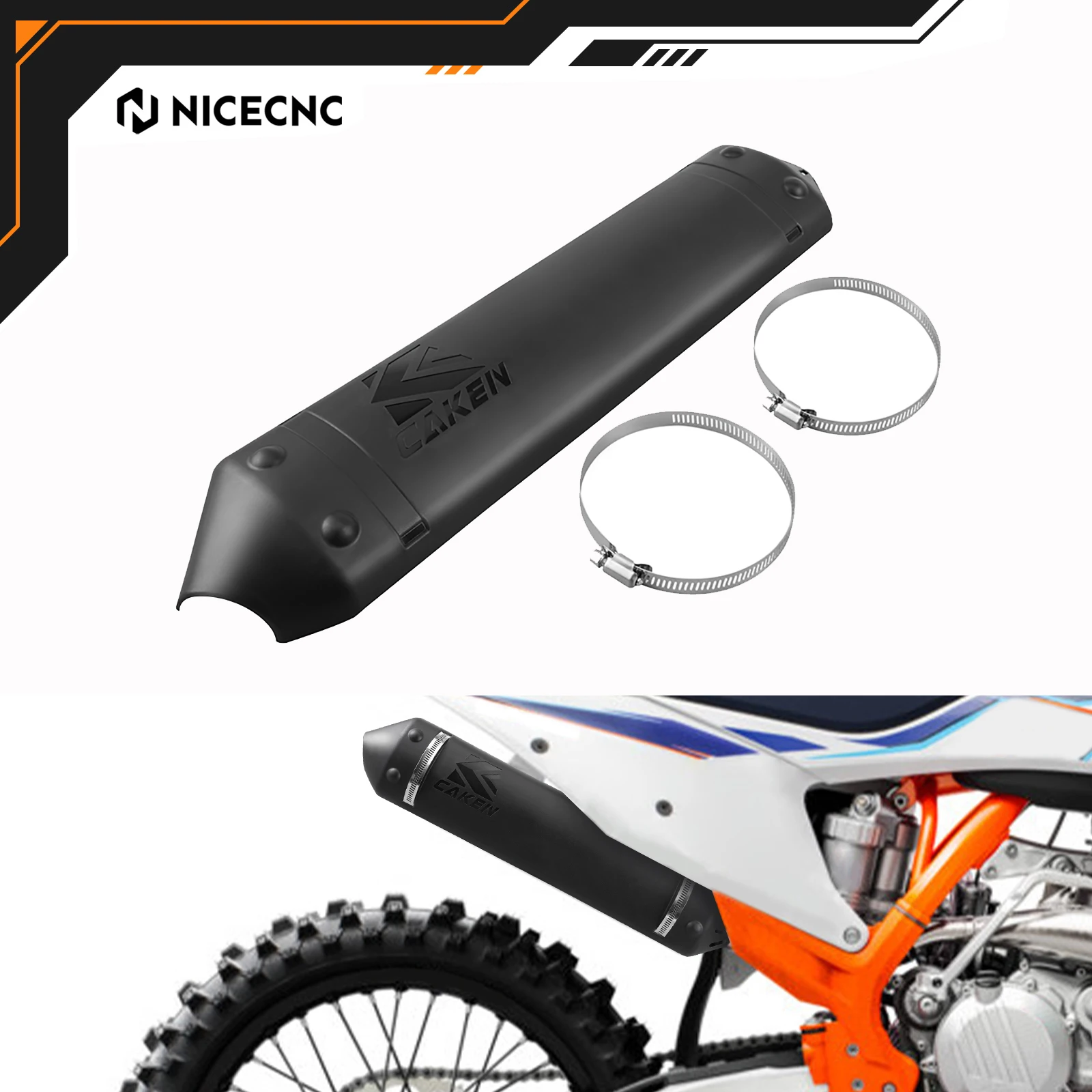 

NICECNC For KTM XCW 300 XC-W 250 2023 XC-W TPI 300 XC TPI 250 2020-2022 300 XC-W TPI Erzbergrodeo 2020 PA6 Plastic Pipe Guard