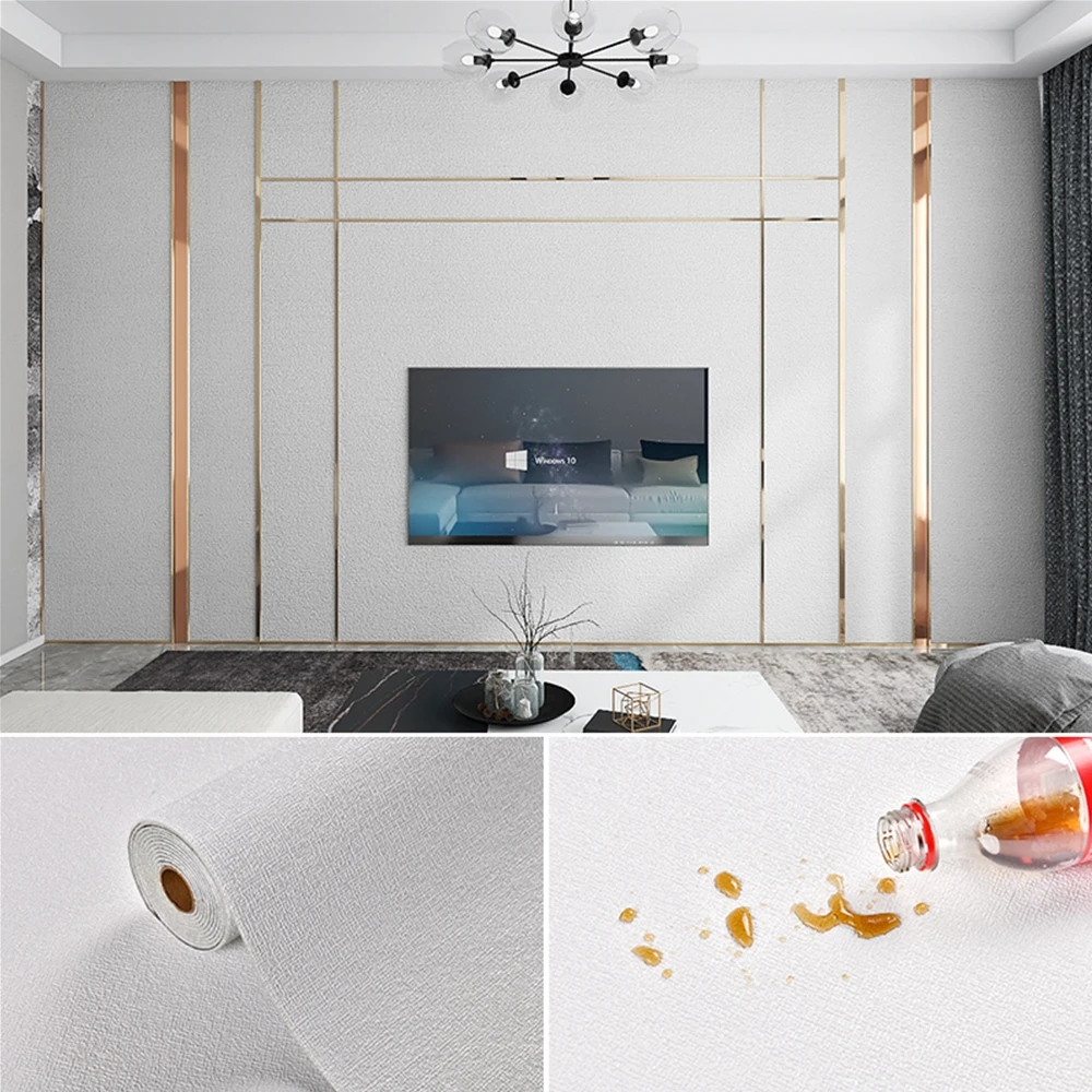 

2 Rolls Self-adhesive 3D Foam Wallpapers Moisture-proof Waterproof Foam Wall Sticker for Living Room Bedroom Bathroom Home Decor