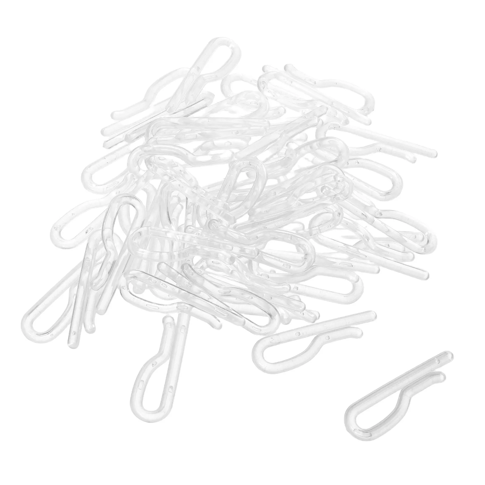 100Pcs Shirt Tie Clips Plastic Fixing Clips Foldable Garment Clip Business Travel Wardrobe Closure Clip Plastic Clothespins