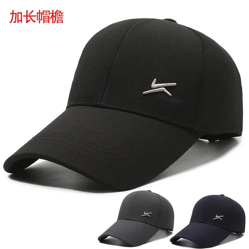 Unisex Two Hook Embroidery Baseball Caps Unisex Simple Solid Sunshade Cap Men Outdoor Adjustable Casual Sunscreen Hat