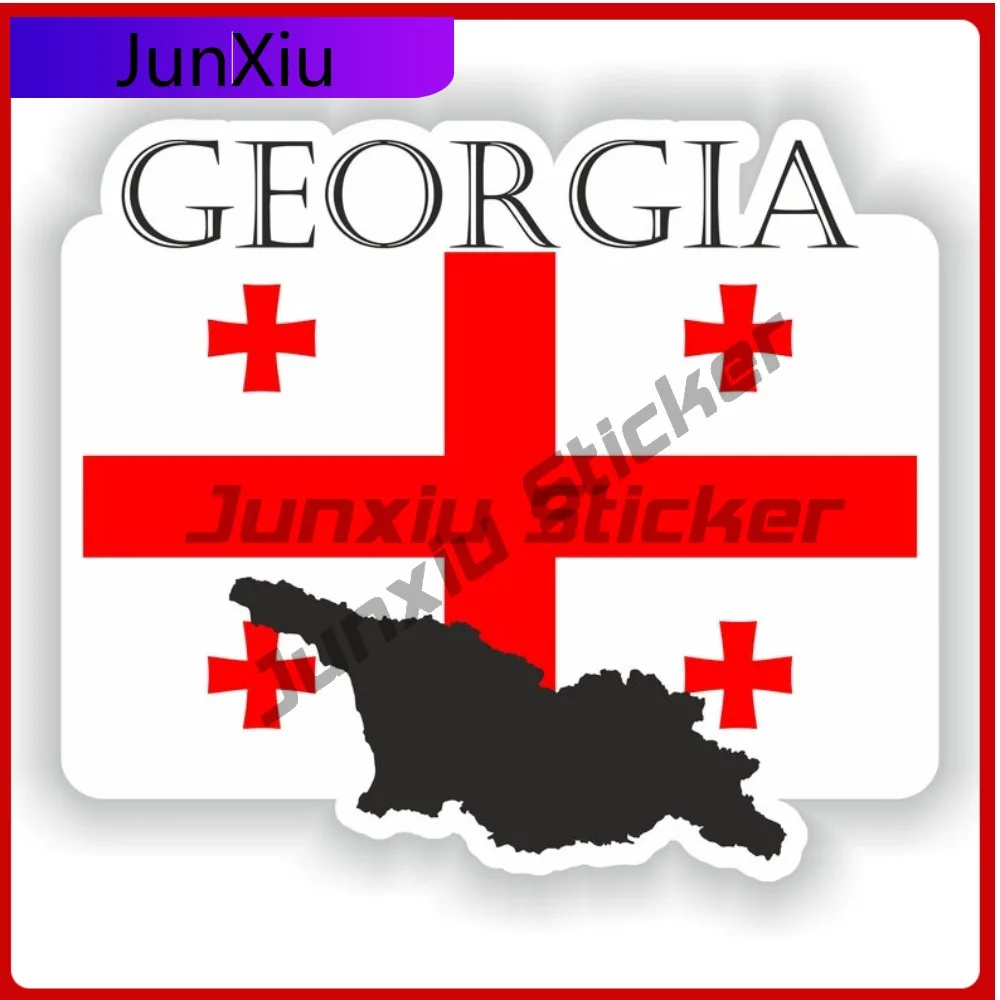

Georgia Europe Country Flag Beautiful Automotive Exterior Accent Designed For Use On Car Body Bumper And Windows With