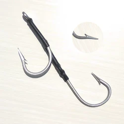 1PC Stainless Steel Fishhook 1/0—13/0 Big Game Tuna Double Fishing Hooks Boat Fishing Hook Shark Swordfish Hook pesca Fishing