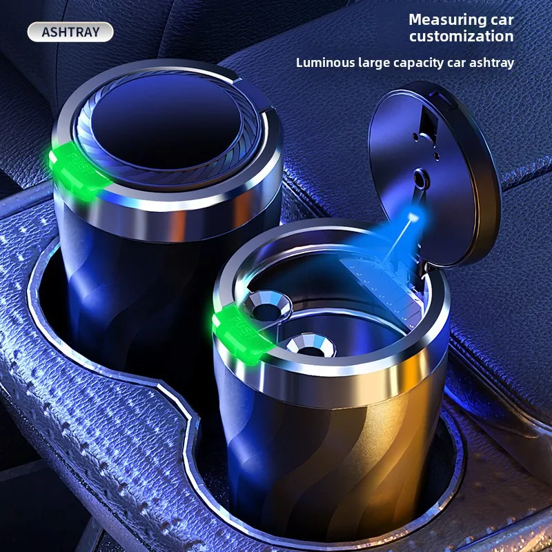 

Car Ashtray Auto-Closing Leak-Proof Lid Anti-Ash Flying Portable Car Accessories Multifunctional Premium Design for Vehicles