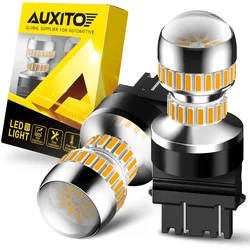 AUXITO 2X 3156 3157 Turn Signal LED Bulb T20 7440 WY21W W21W LED Light Bulbs 7443 W21/5W T25 Led Super Bright Orange Light 12V