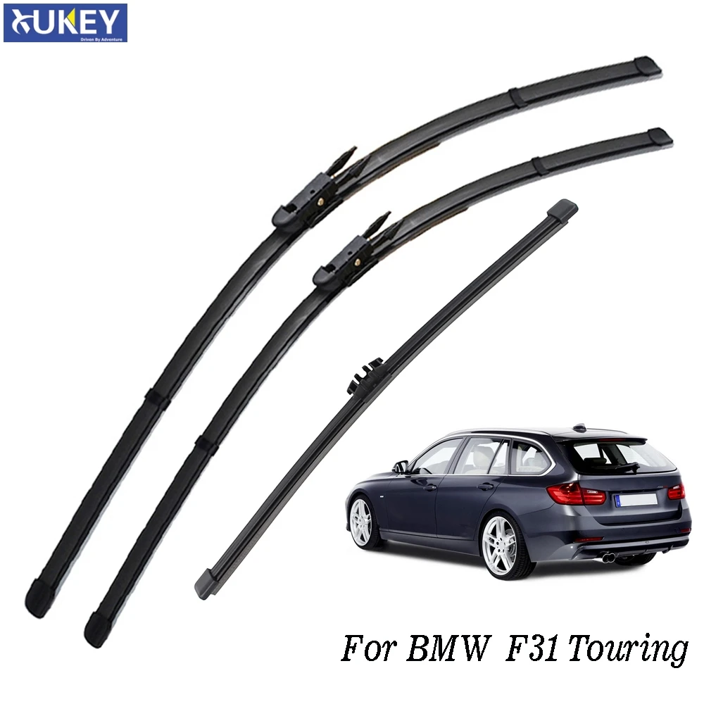 Xukey 3 Pz/set Anteriore Portellone Posteriore Parabrezza Parabrezza Spazzole Tergicristallo Set Per BMW Serie 3 F31 Touring 2011 - 2019