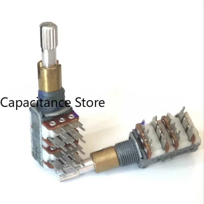 

5PCS Two-axis dual-tone four-link precision potentiometer A50K car audio volume with midpoint power amplifier