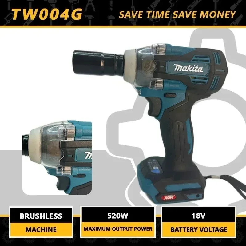 Tool Repair Tire Impact Wrench Car Handle TW004G Makita Automotive 18V for Nut Power Lug Ergonomic Brushless
