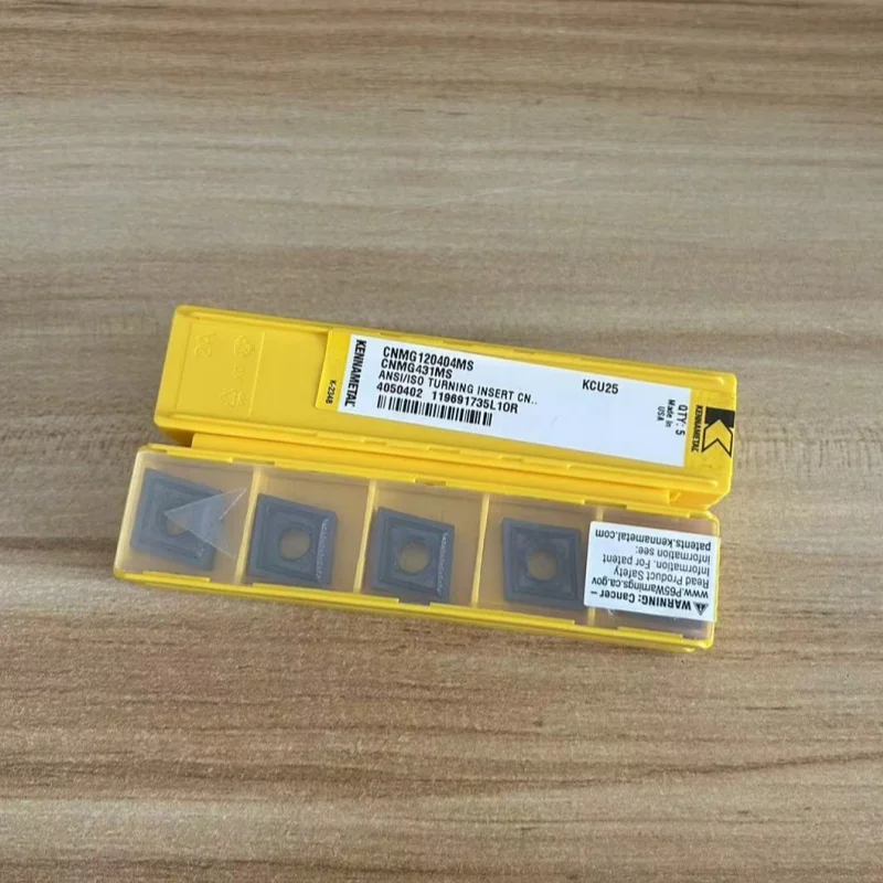 

Kennametal CNMG120404MS KCU25 CNMG120408MS KCU25 turning tool blade carbide inserts Cutting Tools 10Pcs