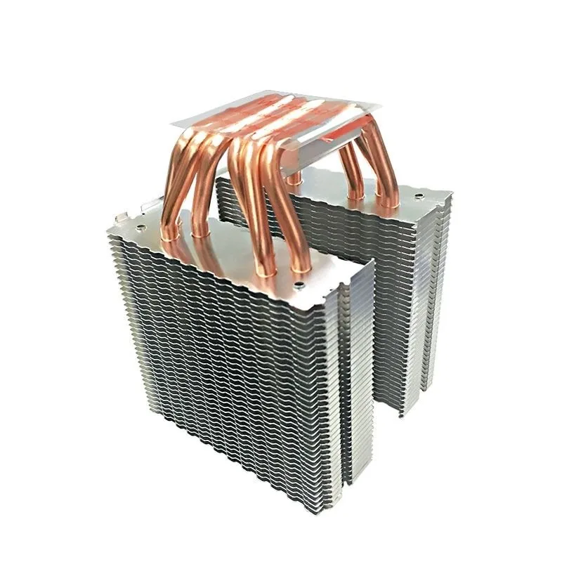 4 heat pipe cooling  double fan water air four copper pipes, efficient cooling 100w 150w