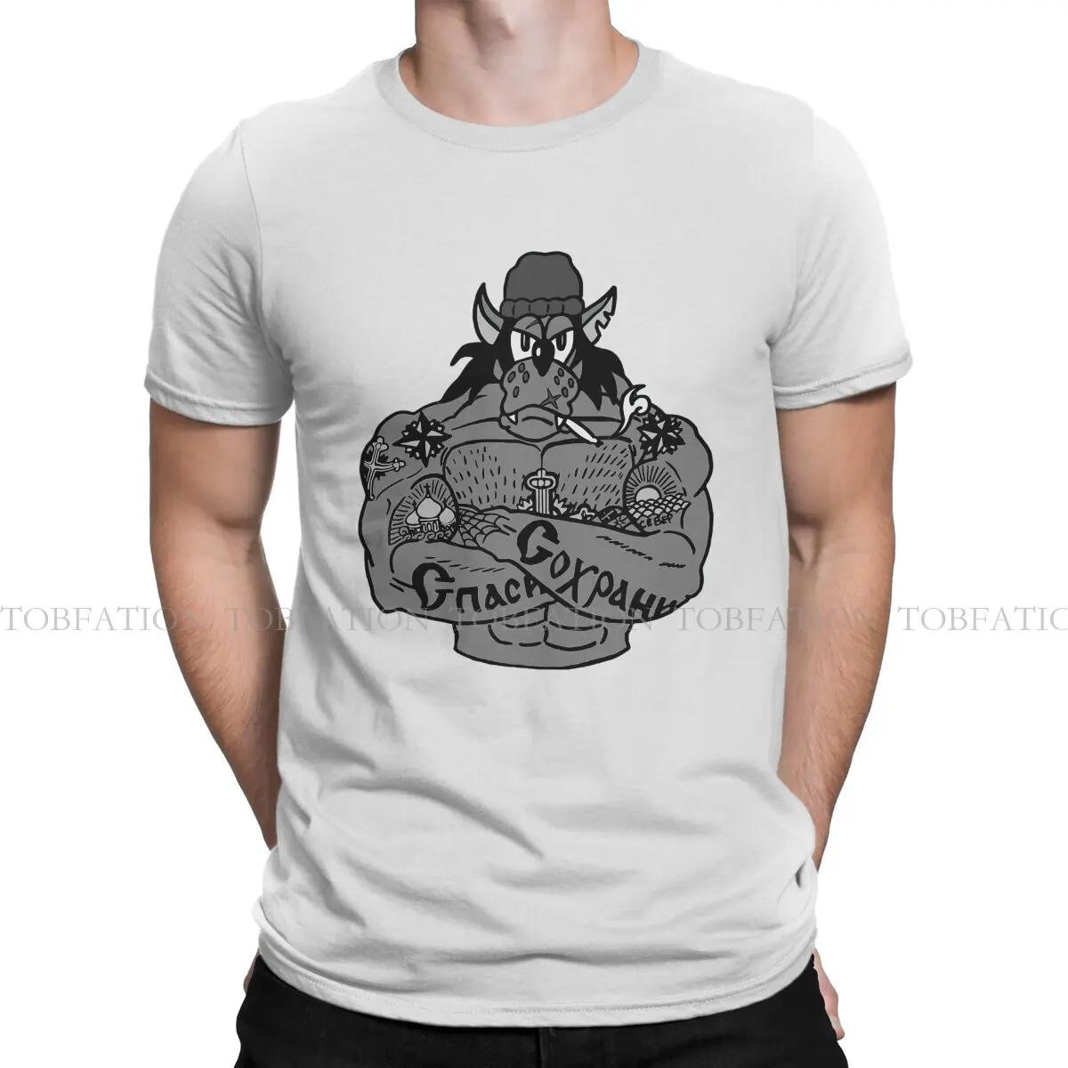 Гангстерская Уникальная футболка Nu Pogodi хорошо, просто подождите, удобная графическая футболка с новым дизайном