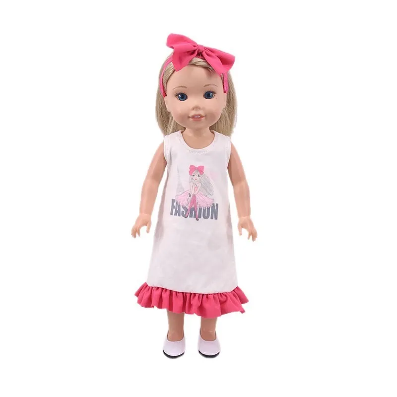 Ropa de muñeca, vestido, falda, zapatos, sombrero, gafas para muñeca americana Nancy de 14,5 pulgadas y Paola Reina de 32-34Cm, juguete para niña de