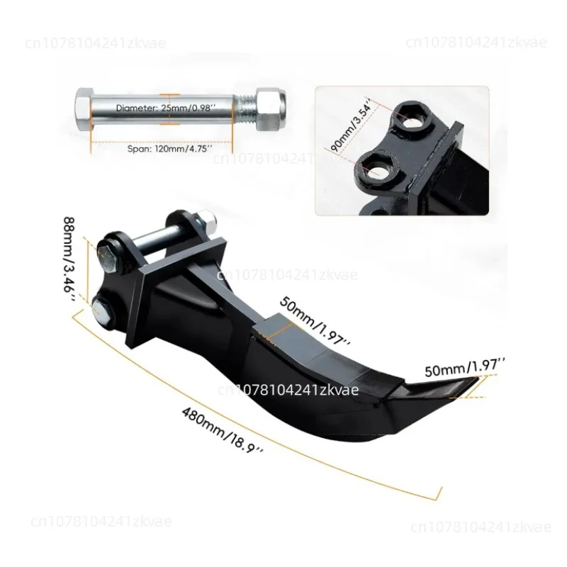 Excavator Loosening Device High Efficiency Mini Excavator Accessories Ripper Heavy Duty Alloy Steel Ripper Attachment Hook 25mm
