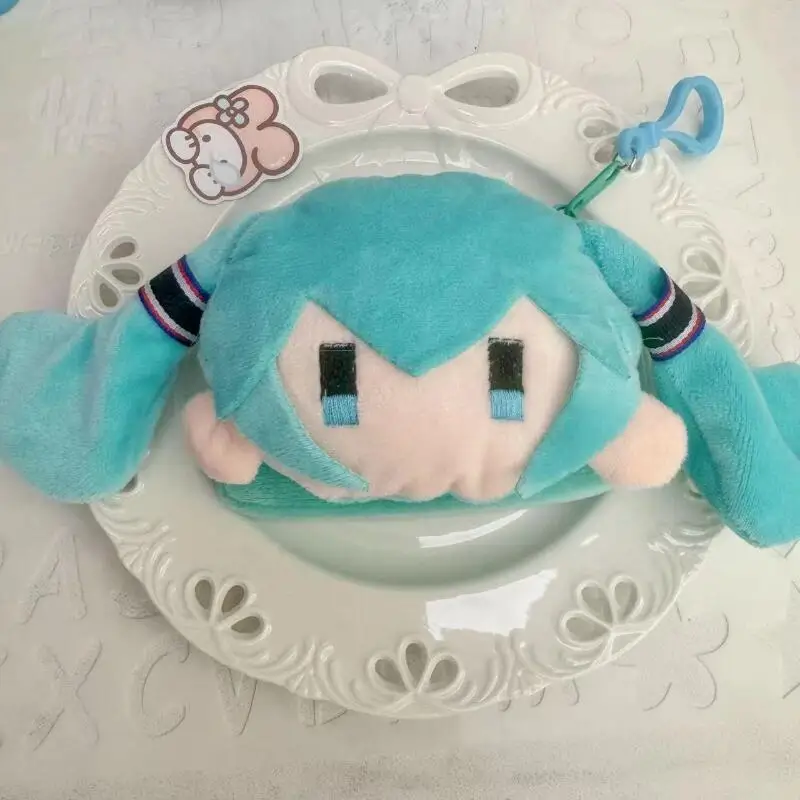 Cartoon Plush Hatsune Miku Coin Purse Wallet Backpack Keychain Anime Creative Peripherals Storage Bag Friend's Birthday Gift view 4