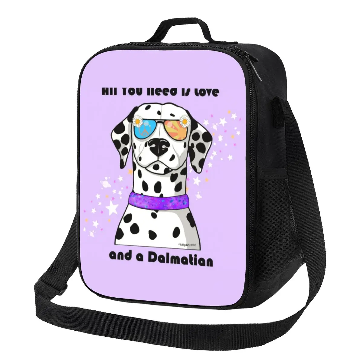 Custom Dalmatian Dog Lover Lunch Bag Women Cooler Thermal Insulated Lunch Box for Adult Office