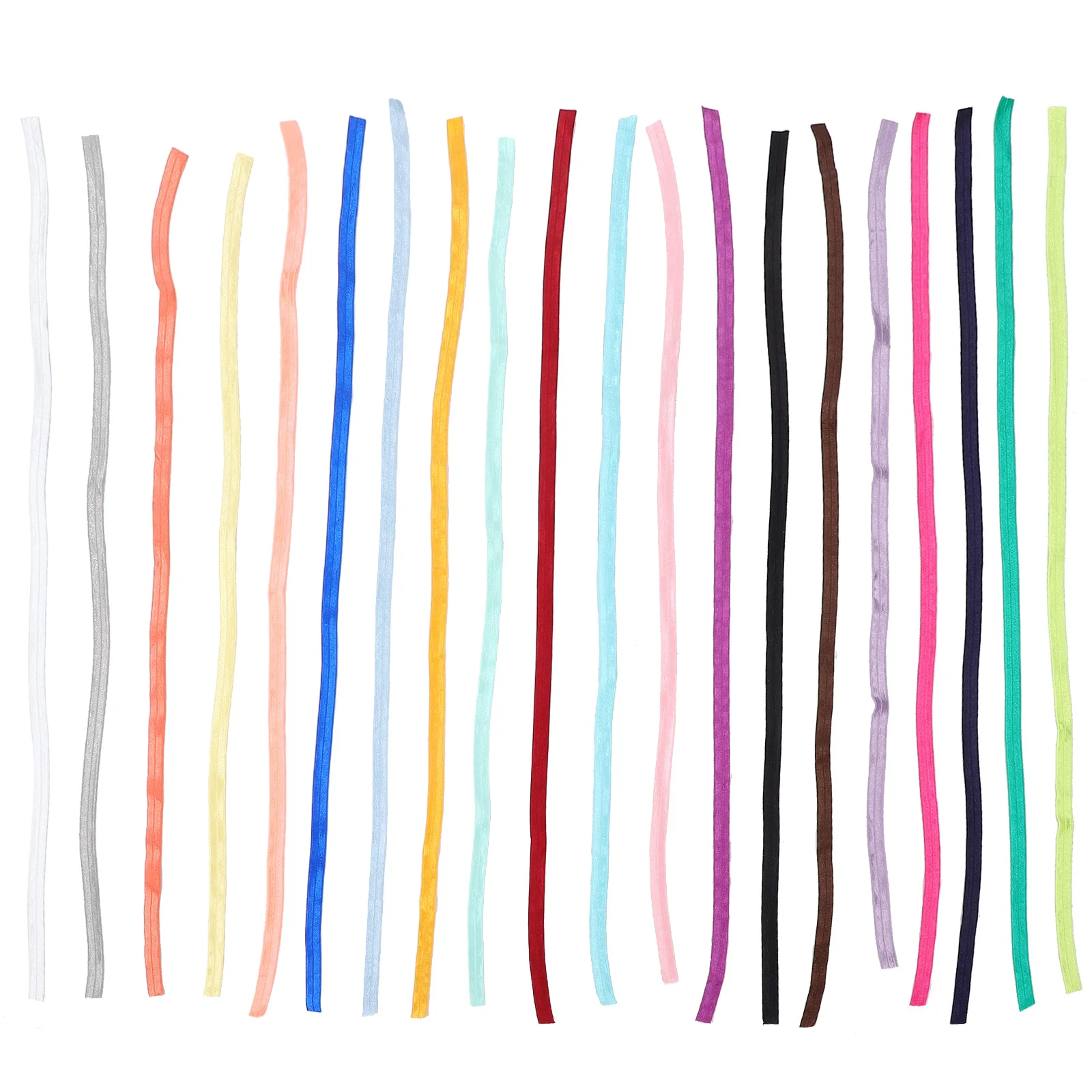 

Colorful Elastic Band Braided Elastic Ribbon High Durability Good Elasticity for Craft Projects Garment Sewing Accessory