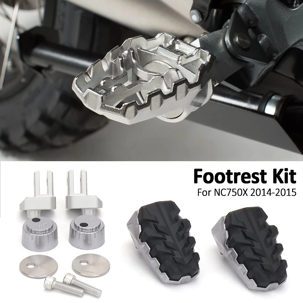 

Motorcycle Front Footrests Kit Footpegs Foot Rests Peg Pedals Set For HONDA NC 750X NC750X NC 750 X nc750x 2014 2015