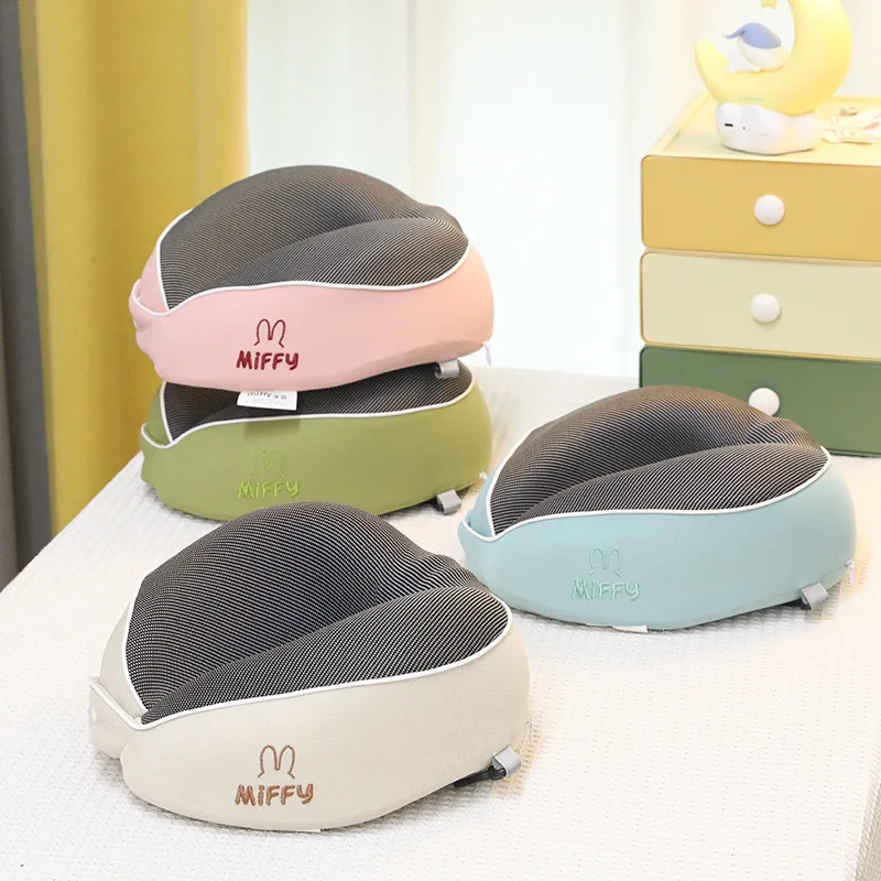

Sleep Travel Neck Pillow U-shaped Cervical Travel Supplies Portable Travel Pillow Memory Cotton U-shaped Pillow Car Plane