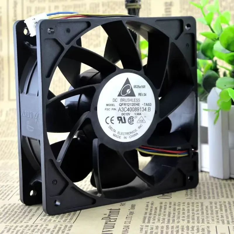 for Delta QFR1212EHE 12038 12V 1.5A 4-Pin PWM Fan New Original