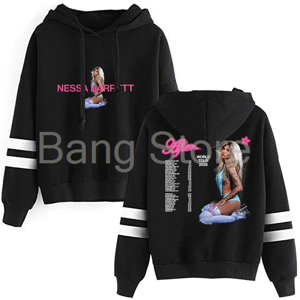 Nessa Barrett Aftercare World Tour Pullover Hoodie Unisex Hooded Sweatshirt Fashion Unisex Tracksuit