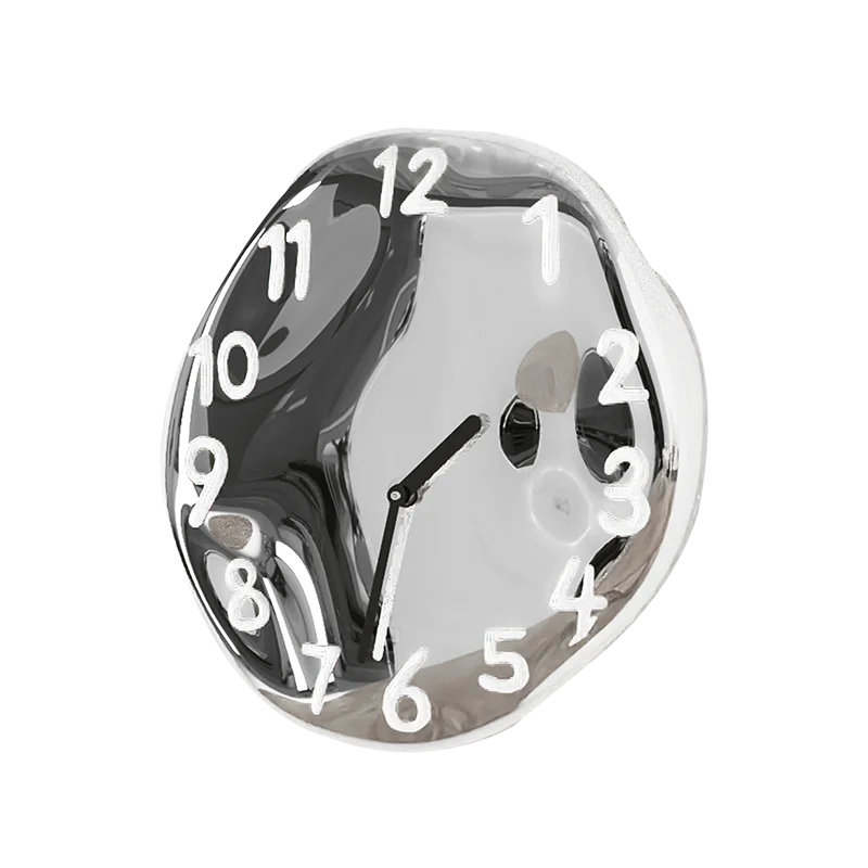 Time Ceramic Electroplating Art Wall Clock High End Watch Living Room Home Creative Clock
