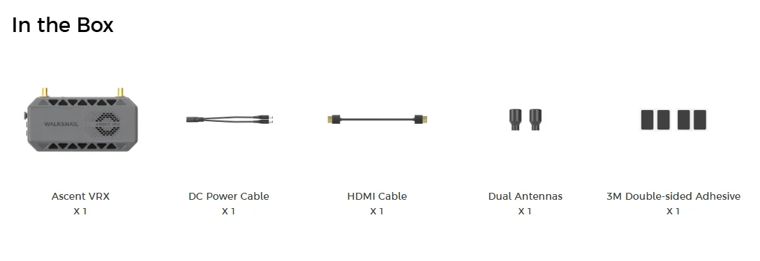 CADDXFPV Walksnail Ascent FPV VRX-Empfänger 5,8 GHz 6 km Dual-Antennen-Signal unterstützt alle FPV-Brillen und -Displays mit HDMI-Eingang. – Detail 25