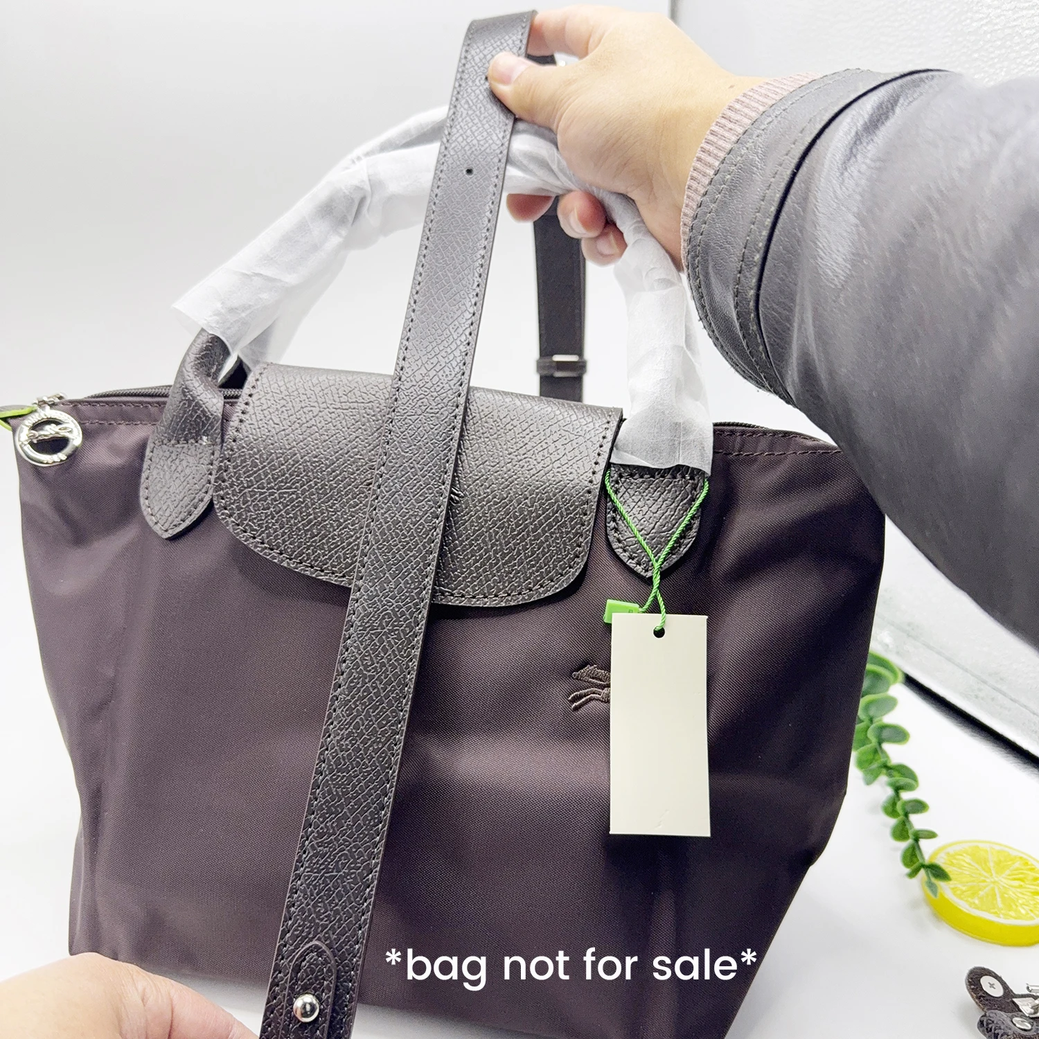 Skórzany pasek na ramię do torebki Longchamp, krótki uchwyt MOCHA, modyfikacja małej torebki bez dziurkowania, akcesoria do torebek.