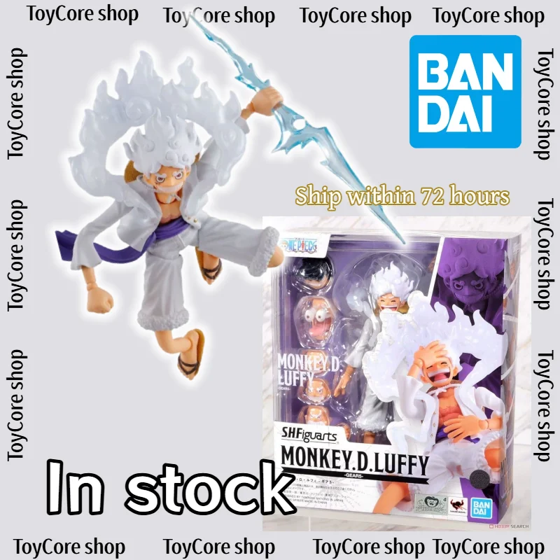 

In Stock, Bandai SHF One Piece Monkey D. Luffy Sun God Nika Giant Gear 5 Authentic Action Figure, Collectible Gift